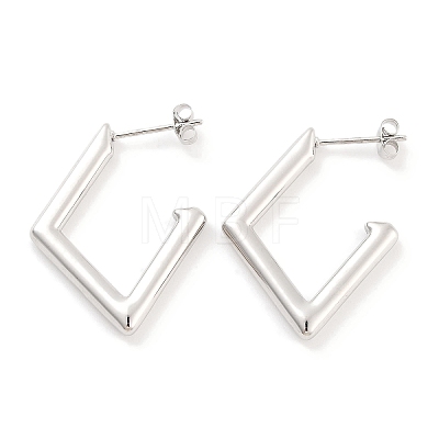 304 Stainless Steel Studs Earrings for Women EJEW-K283-11P-1