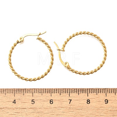 201 Stainless Steel Hoop Earrings EJEW-Q026-13G-B-1