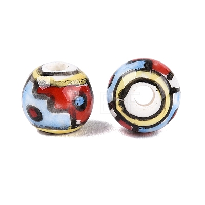 Handmade Porcelain Beads PORC-Q007-07D-1