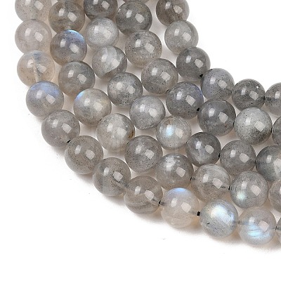 Natural Labradorite Beads Strands G-L654-O02-8mm-1