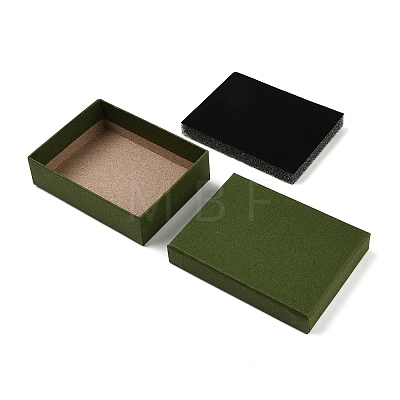 Cardboard Paper Jewelry Storage Boxes with Sponge CON-P023-01D-01-1