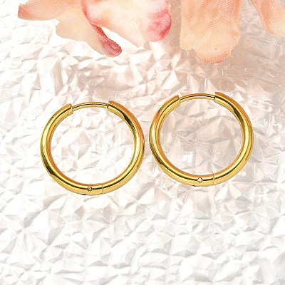 304 Stainless Steel Hoop Earrings for Women EJEW-M068-15G-G-1