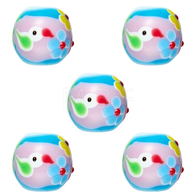 5Pcs Handmade Lampwork Beads LAMP-SZ0001-48C-1