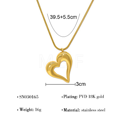 304 Stainless Steel Pendant Round Snake Chain Necklaces for Women WG6E1C5-04-1