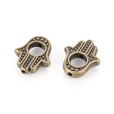 Tibetan Style Alloy Bead Frames TIBEB-LF0265YKG-AB-FF-1