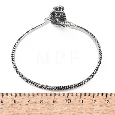 Retro 316 Surgical Stainless Steel Cuff Bangles BJEW-C142-13AS-1