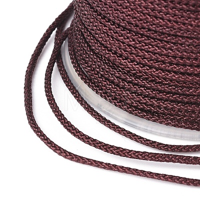 Polyester Braided Cord for Jewelry Making OCOR-F011-C01-1