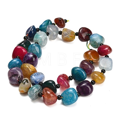 Natural Dragon Veins Agate Beads Strands GG-L001-I01-01G-1