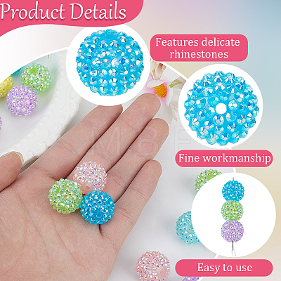 Resin Rhinestone Beads RESI-PA0001-44A-1