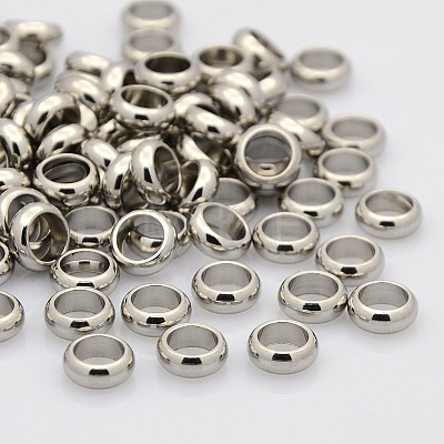 Ring 304 Stainless Steel Spacer Beads STAS-N020-11-7mm-1
