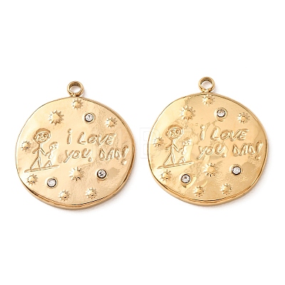 Father's Day 304 Stainless Steel Pendants STAS-C184-07G-1