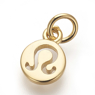 Brass Charms ZIRC-E152-39G-G-RS-1