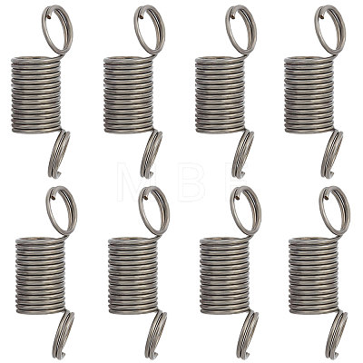150Pcs Iron Spring Bead Clamps for Beading Jewelry Making FIND-SC0004-31-1