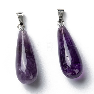 Natural Amethyst Pendants G-F707-14-1