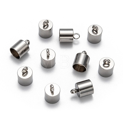 304 Stainless Steel Cord Ends X-STAS-E020-8-1