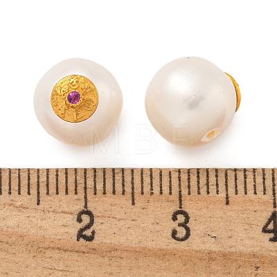 Round Natural Freshwater Pearl Beads PEAR-K009-10G-1