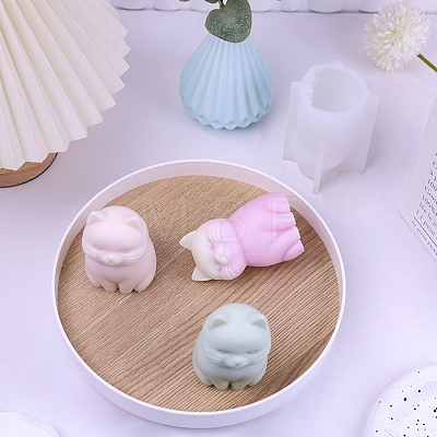 Cat Scented Candle Food Grade Silicone Molds PW-WG68217-01-1