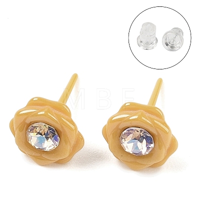 Hypoallergenic Bioceramics Zirconia Ceramic Stud Earrings EJEW-C111-10E-1