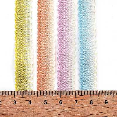 18 Yards 6 Colors Polyester & Polycotton Picot Edged Ribbons Sets SRIB-M012-02-1