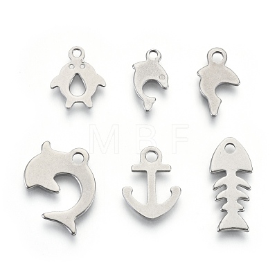 Non-Tarnish 201 Stainless Steel Charms STAS-R118-08-1