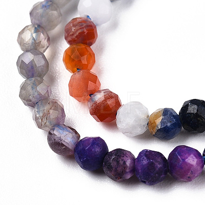 Natural Mixed Gemstone Beads Strands G-D080-A01-02-04-1