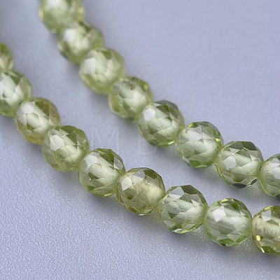 Natural Peridot Beaded Necklaces NJEW-K114-A-A17-1