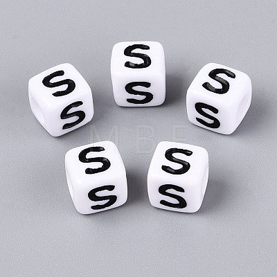 Opaque Acrylic Beads SACR-N020-04A-S-1
