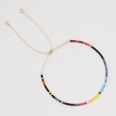 Adjustable Plastic Beaded Slider Bracelets YS6543-5-1