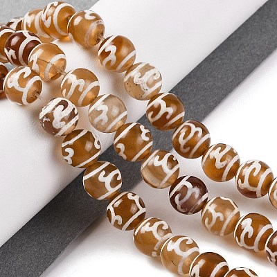 Tibetan Style dZi Beads G-U006-06D-02-1