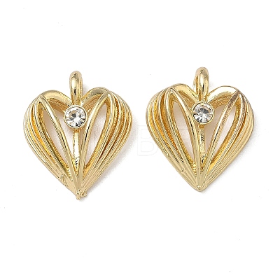 Alloy Rhinestone Pendants FIND-L026-04G-1