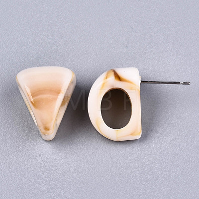 Opaque Resin Stud Earrings X-EJEW-T012-07-A01-1