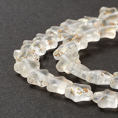 Transparent Glass Beads Strand GLAA-F112-04K-1