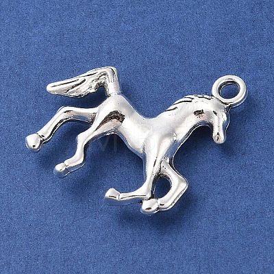 Tibetan Style Alloy Horse Pendants X-TIBEP-Q043-252-RS-1