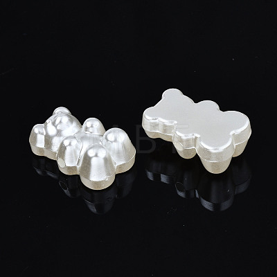 ABS Plastic Imitation Pearl Beads X-OACR-N008-120-1