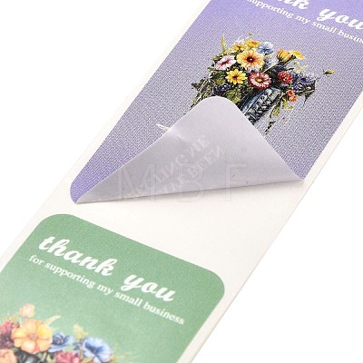 Thanksgiving Day Theme Paper Sticker with Word Thank You DIY-F154-03-1