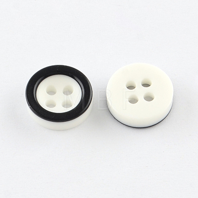 4-Hole Plastic Buttons BUTT-R034-028-1
