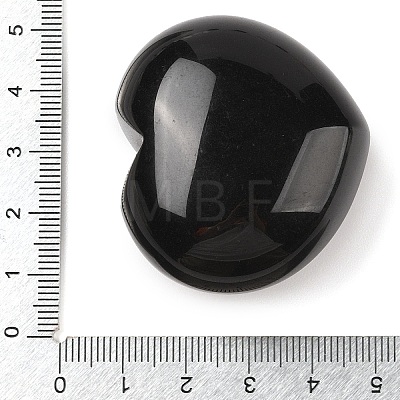 Natural Obsidian Thumb Massage Stone G-I367-06E-1