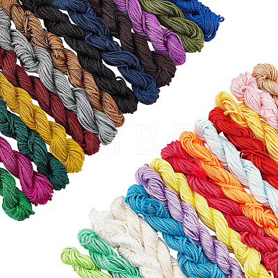27 Bundles 27 Styles Ployester & Nylon Braided Cord Sets WCOR-PH0001-02-1