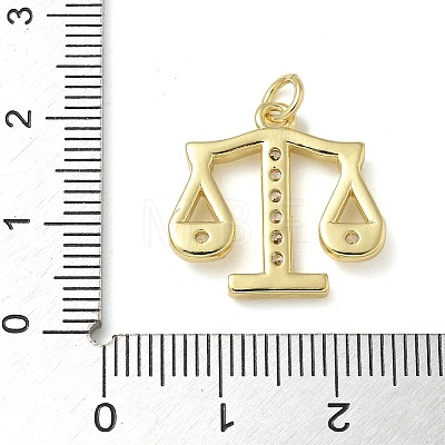 Rack Plating Brass Micro Pave Cubic Zirconia Pendants KK-K392-32G-1