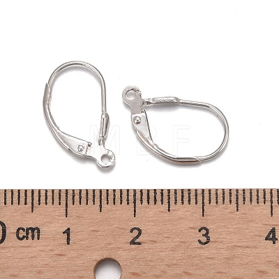 Sterling Silver Leverback Hoop Earring Findings X-STER-A002-181-1