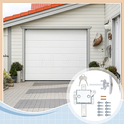 2 Sets 2 Styles Iron Garage Door Slide Lock FIND-TW0001-03-1
