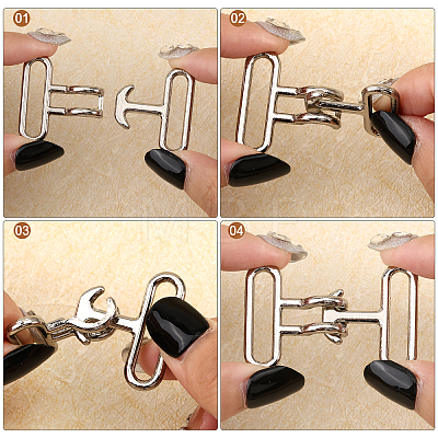Alloy Snap Lock Clasps FIND-CA0008-42A-P-1