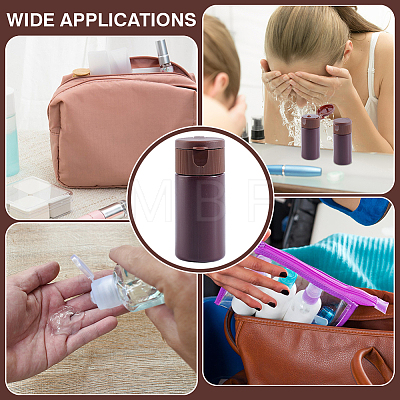 20Pcs Plastic Flip Travel Squeeze Bottles MRMJ-BC0003-57B-1