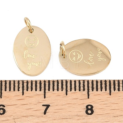 304 Stainless Steel Pendants STAS-P445-04G-1