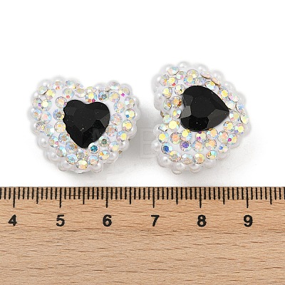 Polymer Clay Glass Rhinestone Beads CLAY-NH0001-13C-1