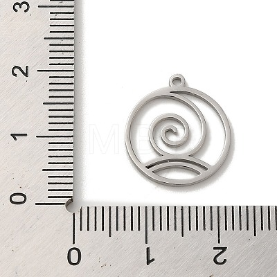 Non-Tarnish 304 Stainless Steel Pendants STAS-O005-18P-1