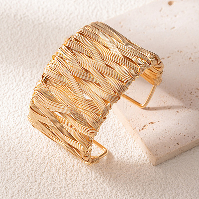 Braided Iron Cuff Bangles WGFA891-03-1
