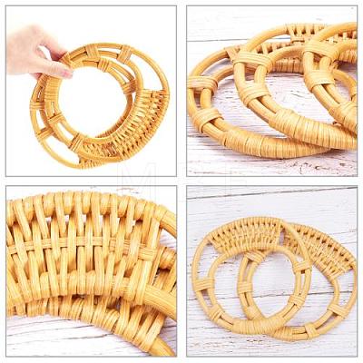   Handmade Reed Cane/Rattan Woven Bag Handle FIND-PH0015-56-1