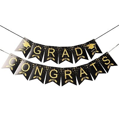 Congrats Grad Paper Hanging Banner TH-FZCC84D-01B-01-1