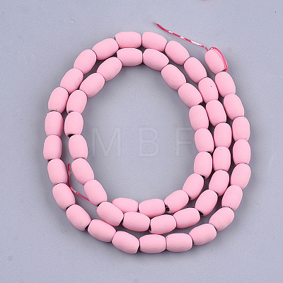 Spray Painted Non-magnetic Synthetic Hematite Beads Strands G-T116-17-05-1